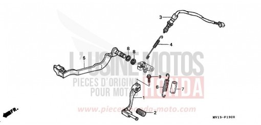 PEDALE XRV750M de 1991